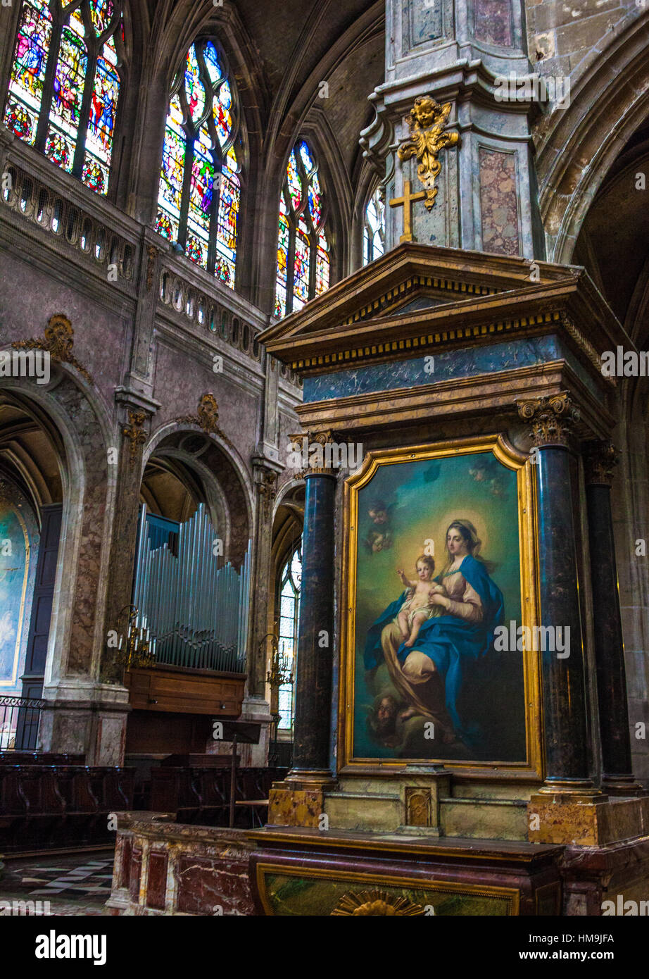 Église Saint-Merry, Paris France Banque D'Images