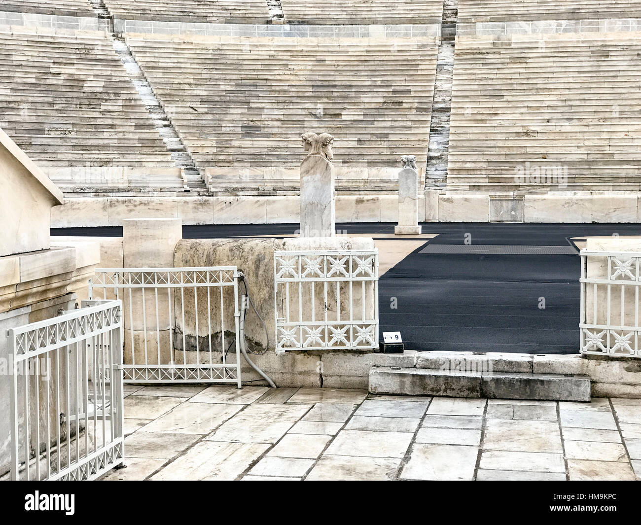 Le stade Panathénaïque olympique à Athènes, Grèce Banque D'Images