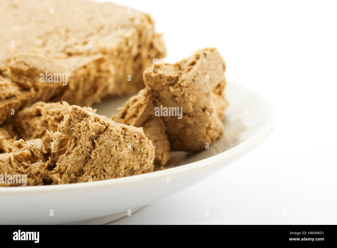 Sweet halwa sur la plaque Banque D'Images