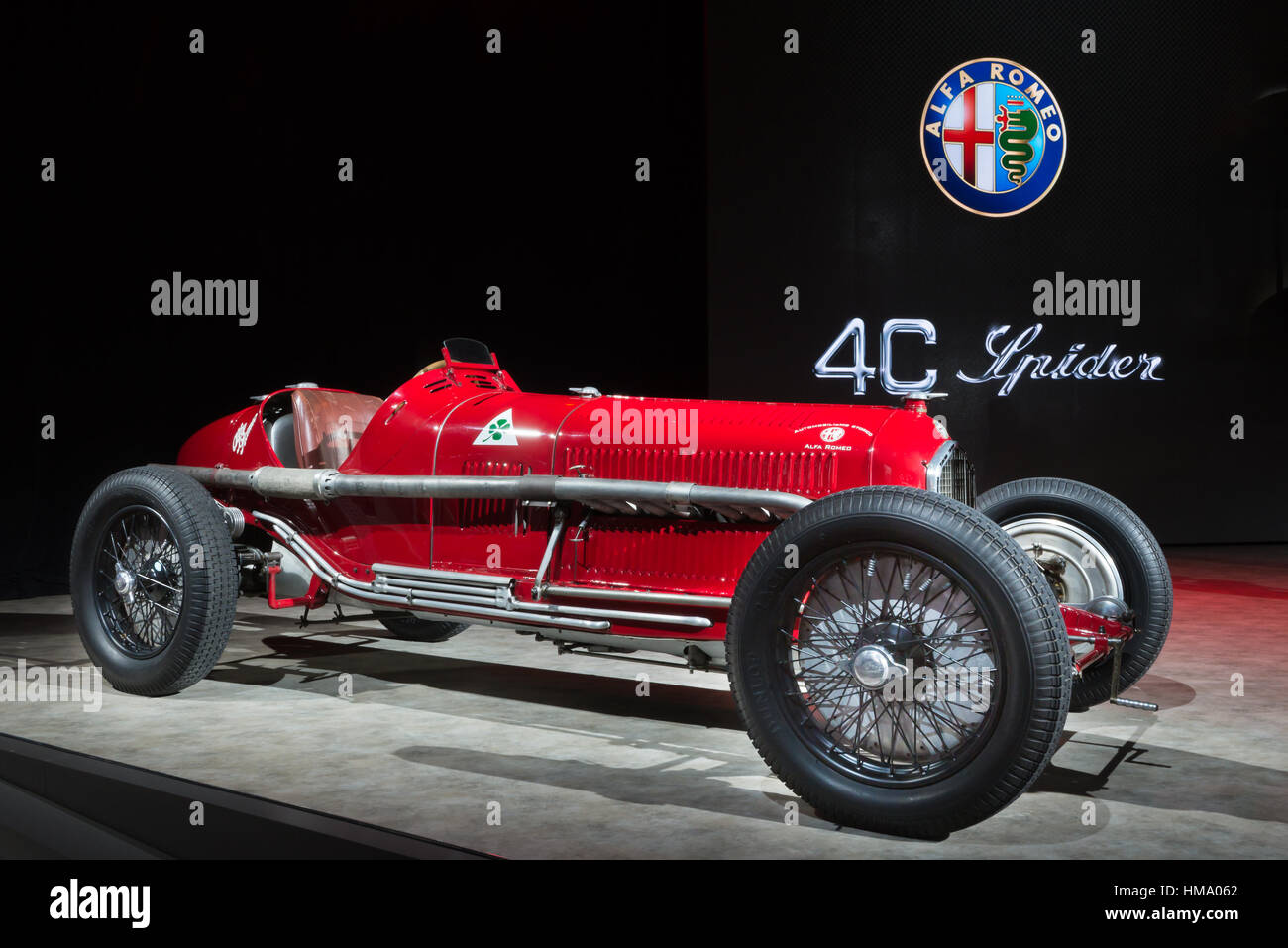 1932 Alfa Romeo tipo B P3 de course du Grand Prix à la North American International Auto Show (NAIAS). Banque D'Images