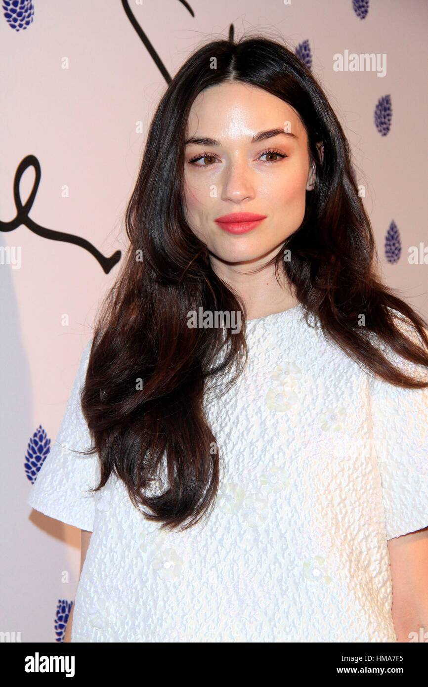 Crystal Reed aux arrivées de 5e anniversaire et lancement de Tyler Ellis x Petra Flannery, Collection , Los Angeles, CA, 31 janvier 2017. Photo par : Priscilla Grant/Everett Collection Banque D'Images