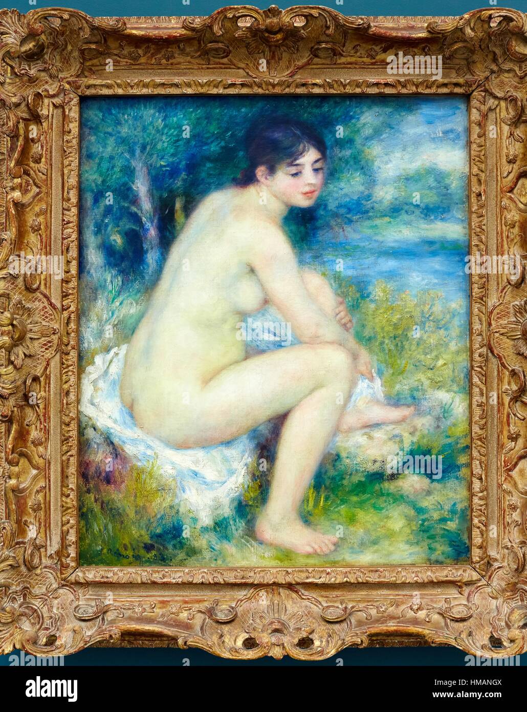 Femme nue dans un paysage, Pierre-Auguste Renoir, Musée de l'Orangerie, jardin des Tuileries, Paris, France Banque D'Images