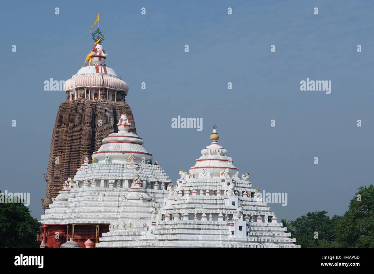 Jagannath temple à puri, 12e siècle, de l'Orissa, en Inde. Banque D'Images