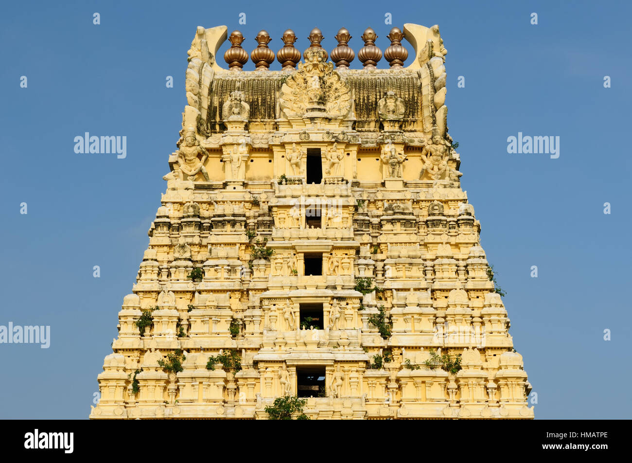 Temple Ekambareswarar Kanchipuram dans. Siva temple construit dans 1509 ans. Tamil Nadu, Inde Banque D'Images
