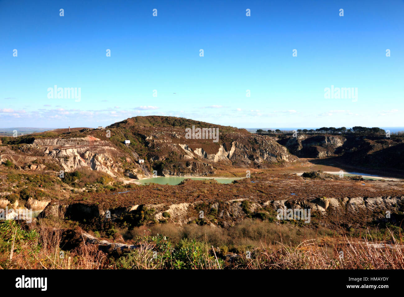 Carclaze chine argilière, St Austell, Cornwall. Banque D'Images
