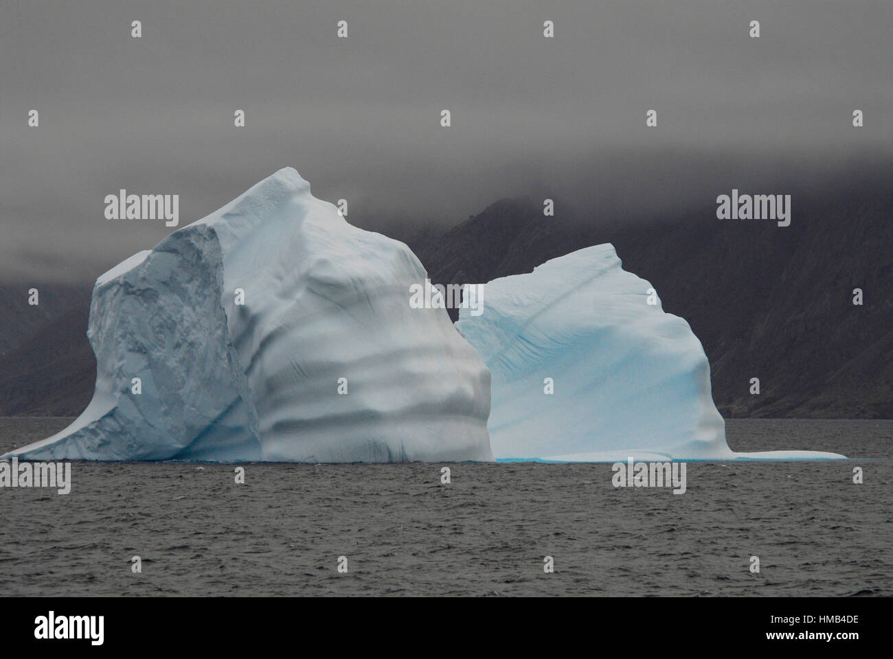 Les icebergs du Groenland, sur la dérive des icebergs. Le détroit de Davis. La baie de Baffin. L'île de Baffin. De l'Arctique. Canada&# xA ;( environnement, réchauffement climatique, je Banque D'Images