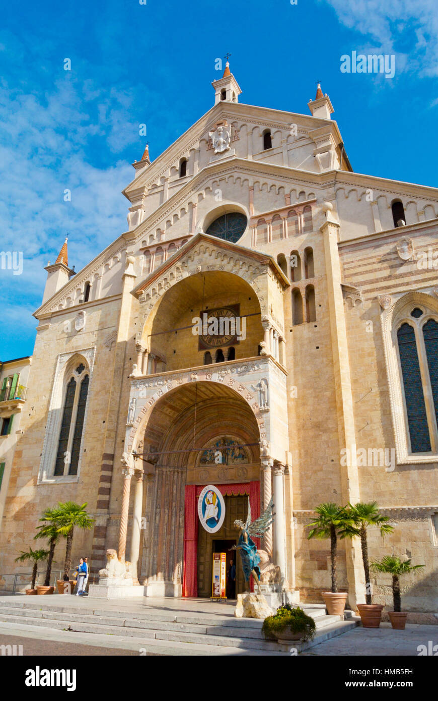 Cathédrale, Duomo, Cathédrale Santa Maria Matricolare, Vérone, Vénétie, Italie Banque D'Images