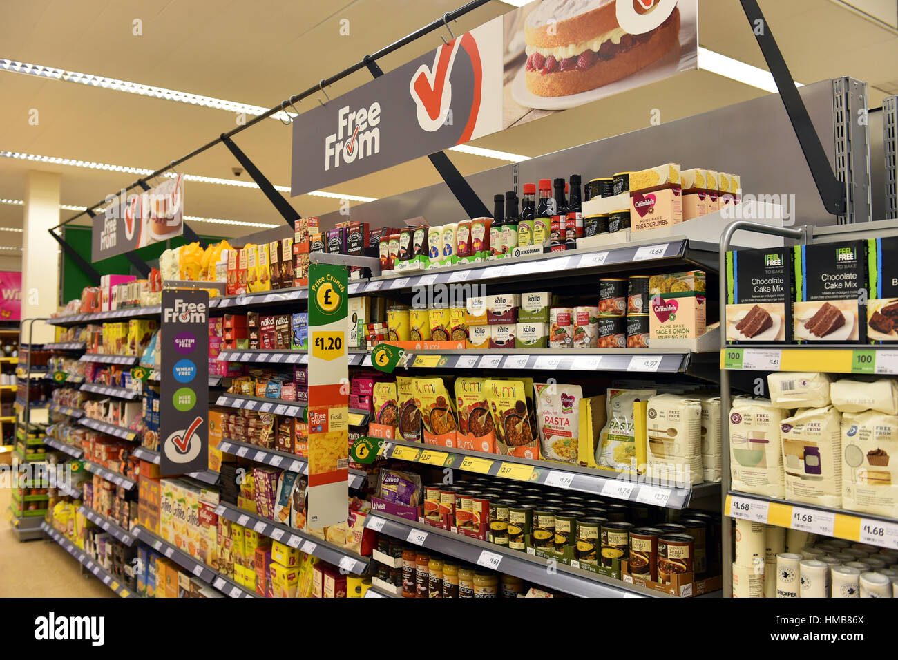 Gratuitement à partir de la plage de valeurs dans un supermarché UK Banque D'Images