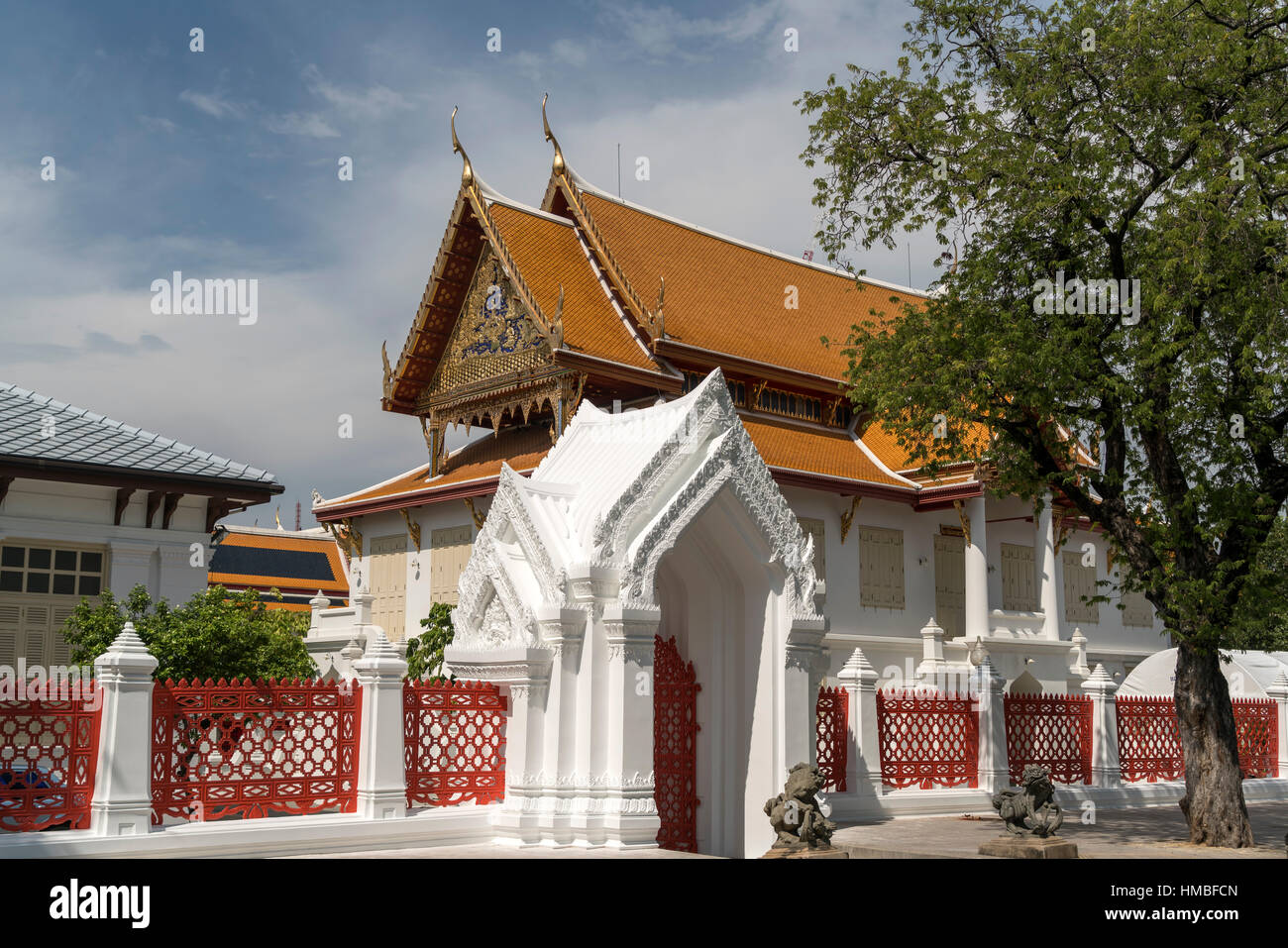 Wat Benchamabophit le Dusitvanaram en temple, Bangkok, Thailande, Asie Banque D'Images