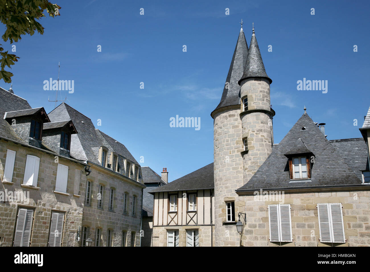 Brive (sud-ouest de la France) : maison appelée 'maison' Treilhard. Banque D'Images