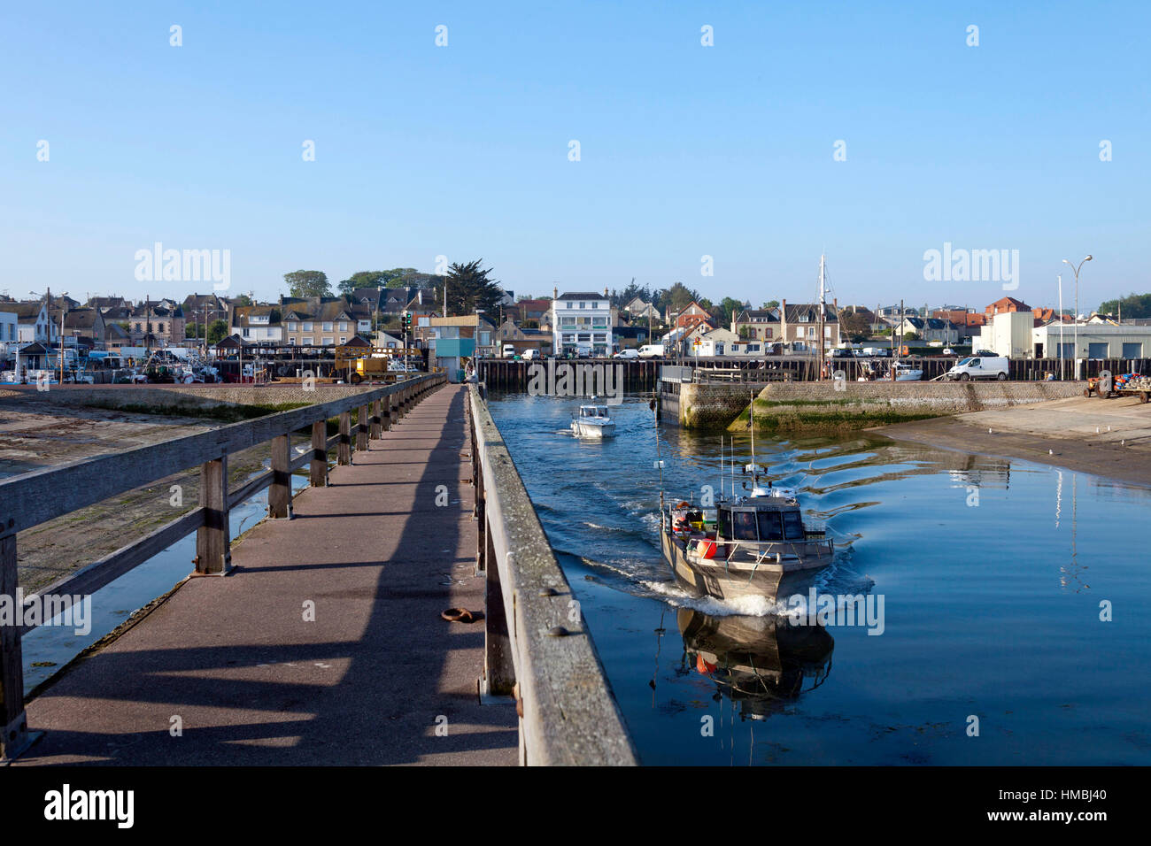 Grandcamp-Maisy (Normandie, nord-ouest de la France) : le port Photo Stock  - Alamy