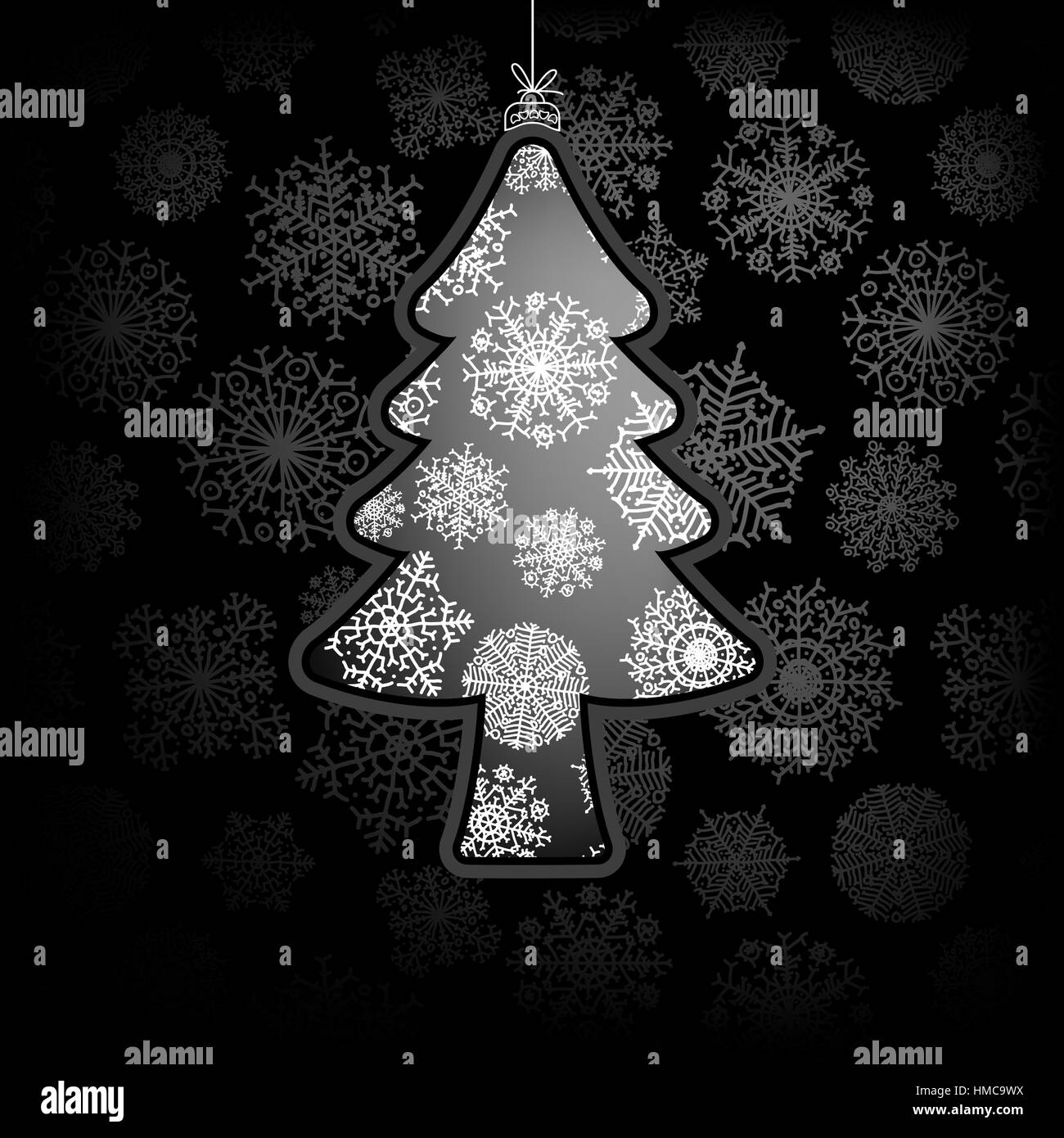 Carte de Noël avec l'arbre.  + fichier vectoriel EPS8 Illustration de Vecteur
