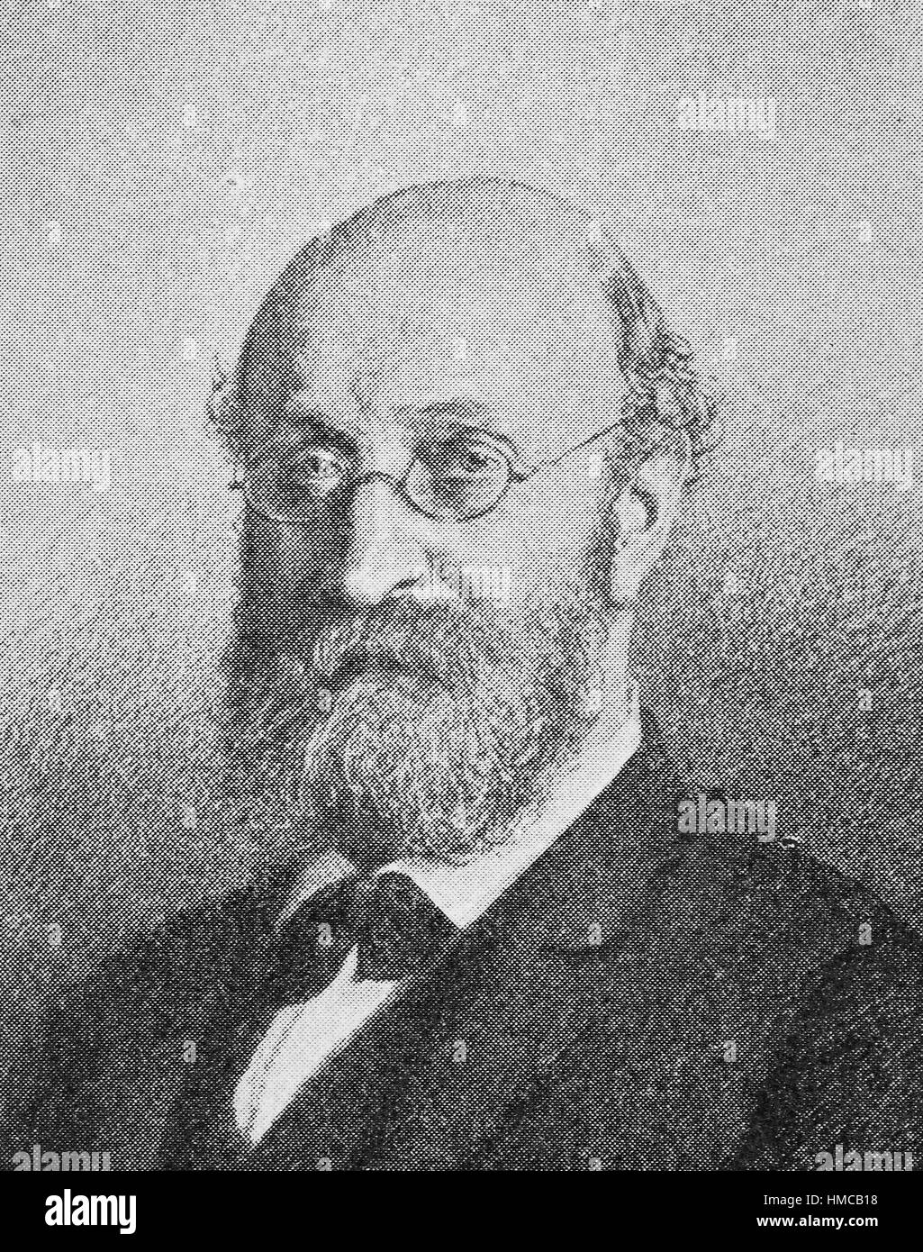 Theodor Gomperz, Mars 29, 1832 - Août 29, 1912, et philosophe autrichien, disciple classique, est né à Brno, photo ou illustration, publié en 1892, l'amélioration numérique Banque D'Images