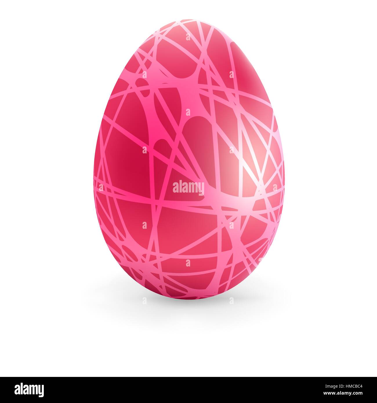 Easter Egg avec des lignes de couleur.  + fichier vectoriel EPS8 Illustration de Vecteur
