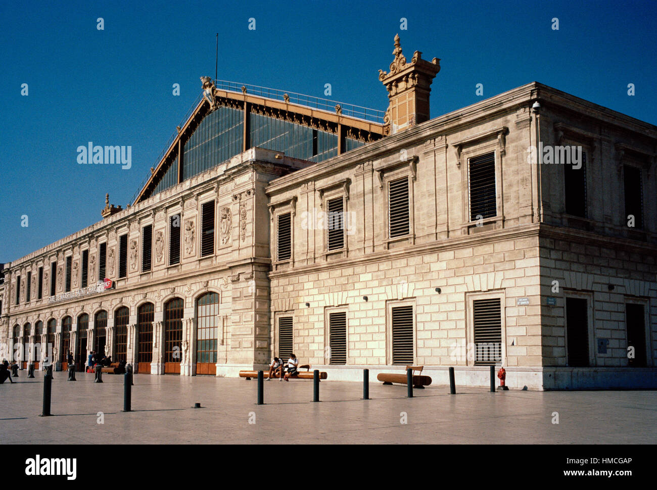 La gare de Marseille Saint Charles à Marseille en Provence dans Bouches du Rhône en France en Europe Banque D'Images