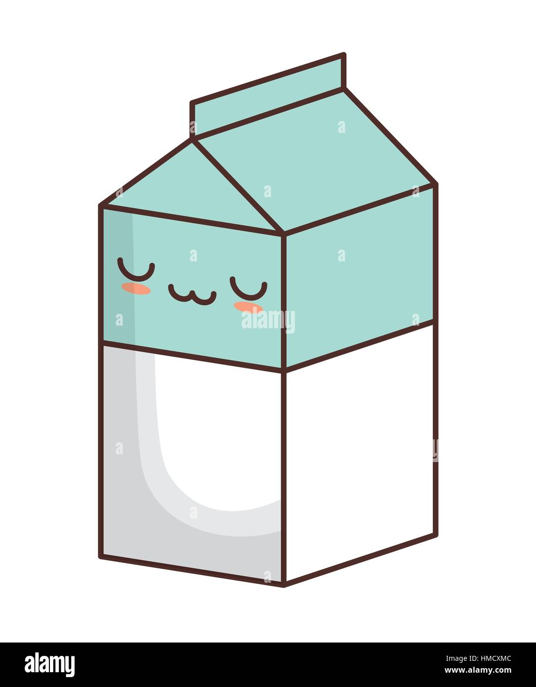 Carton de lait kawaii icon image vector illustration design Image  Vectorielle Stock - Alamy