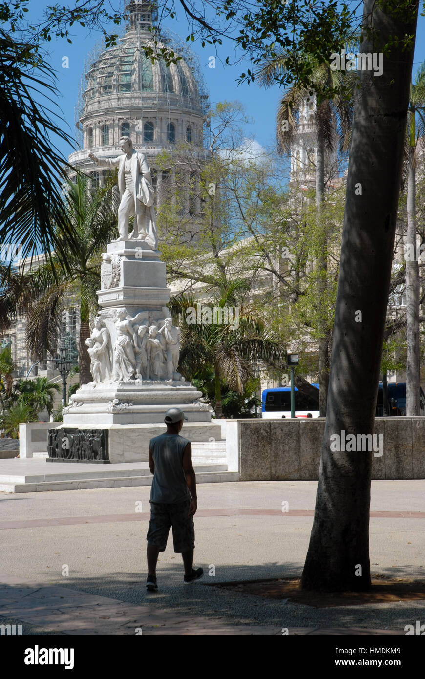 Monument José Marti, Parque Central, La Havane, Cuba. Banque D'Images