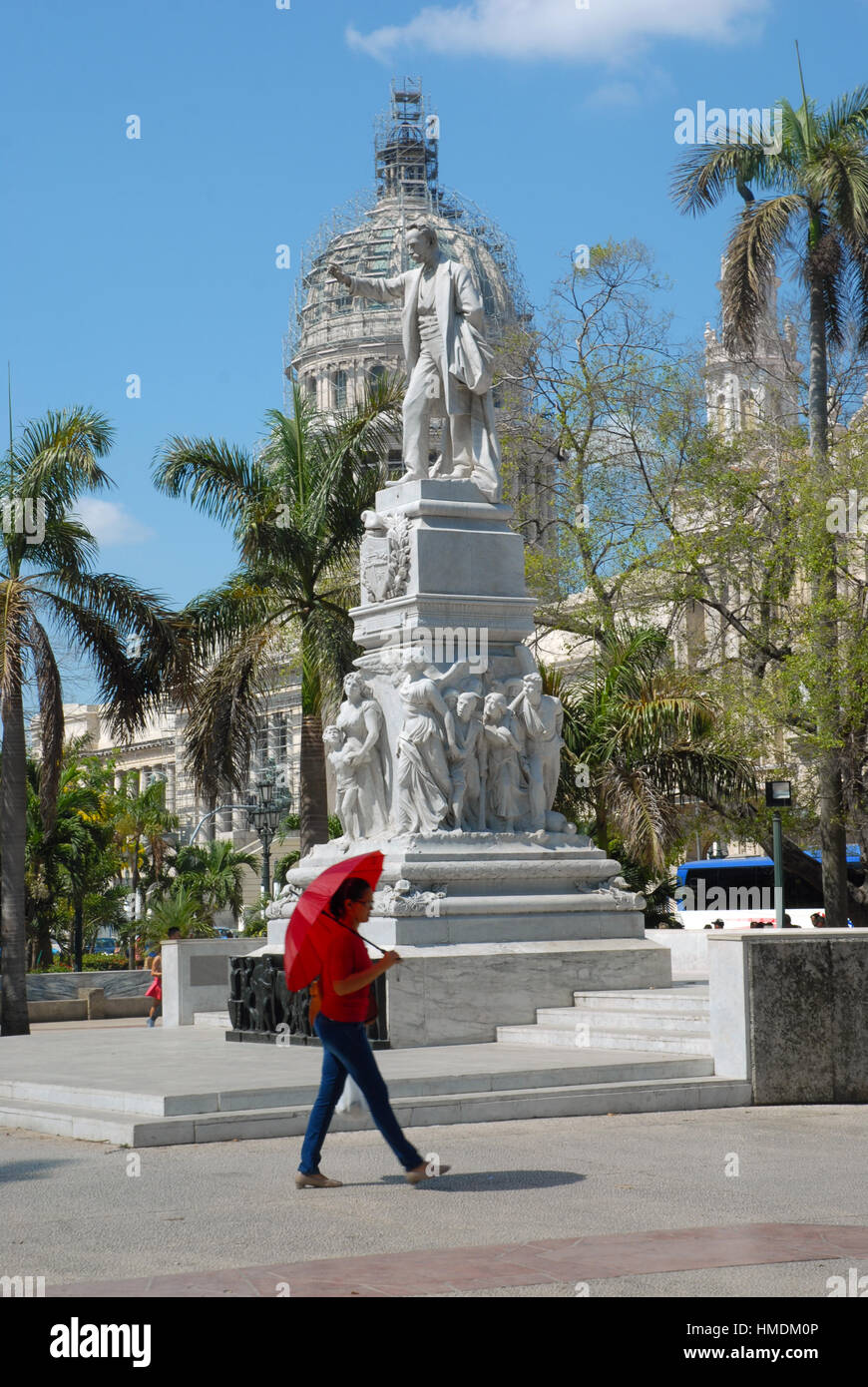 Monument José Marti, Parque Central, La Havane, Cuba. Banque D'Images