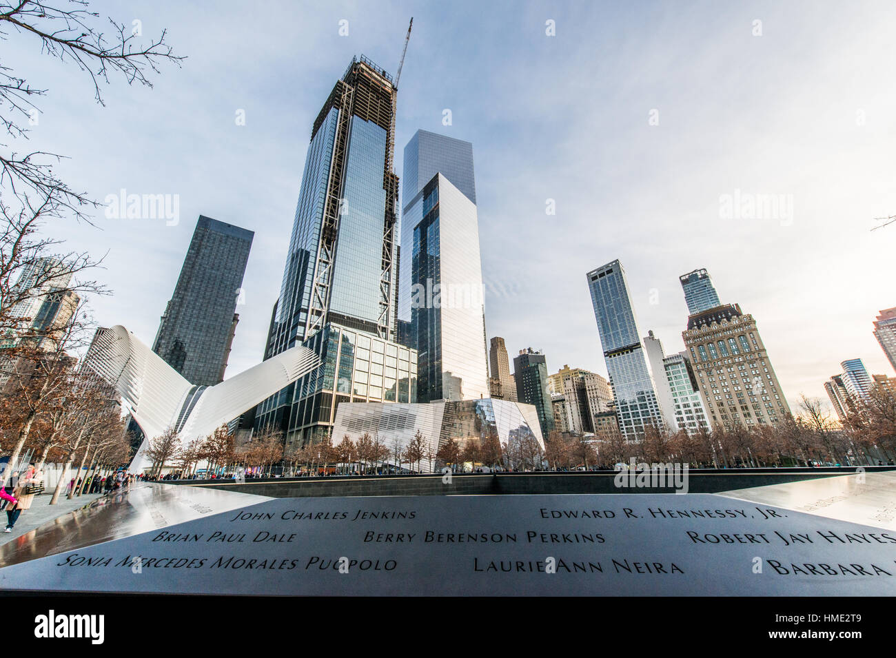 World Trade Center et ground zero new york city Banque D'Images