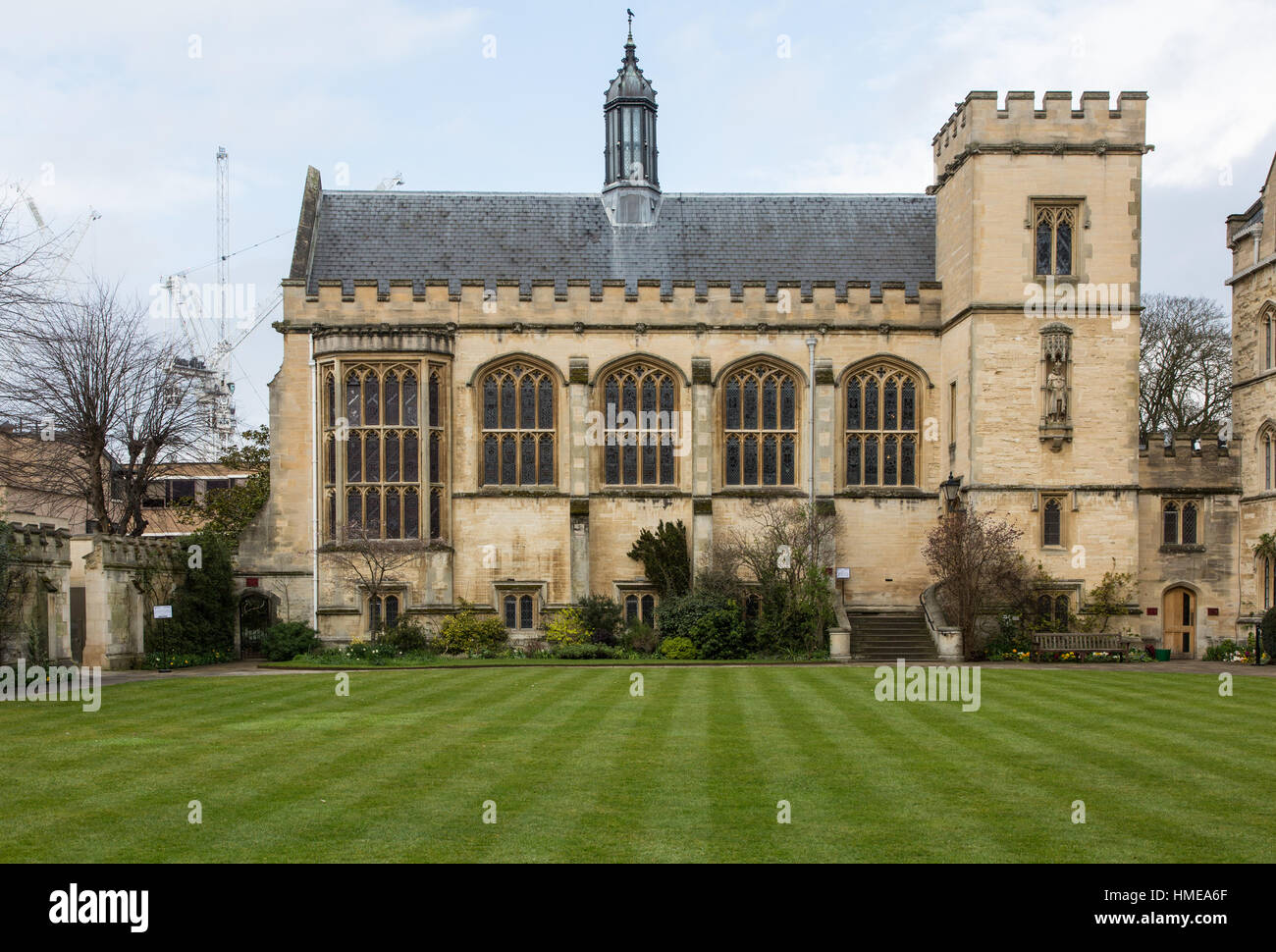 Pembroke College anciens et nouveaux à l'Université d'Oxford en Angleterre Banque D'Images