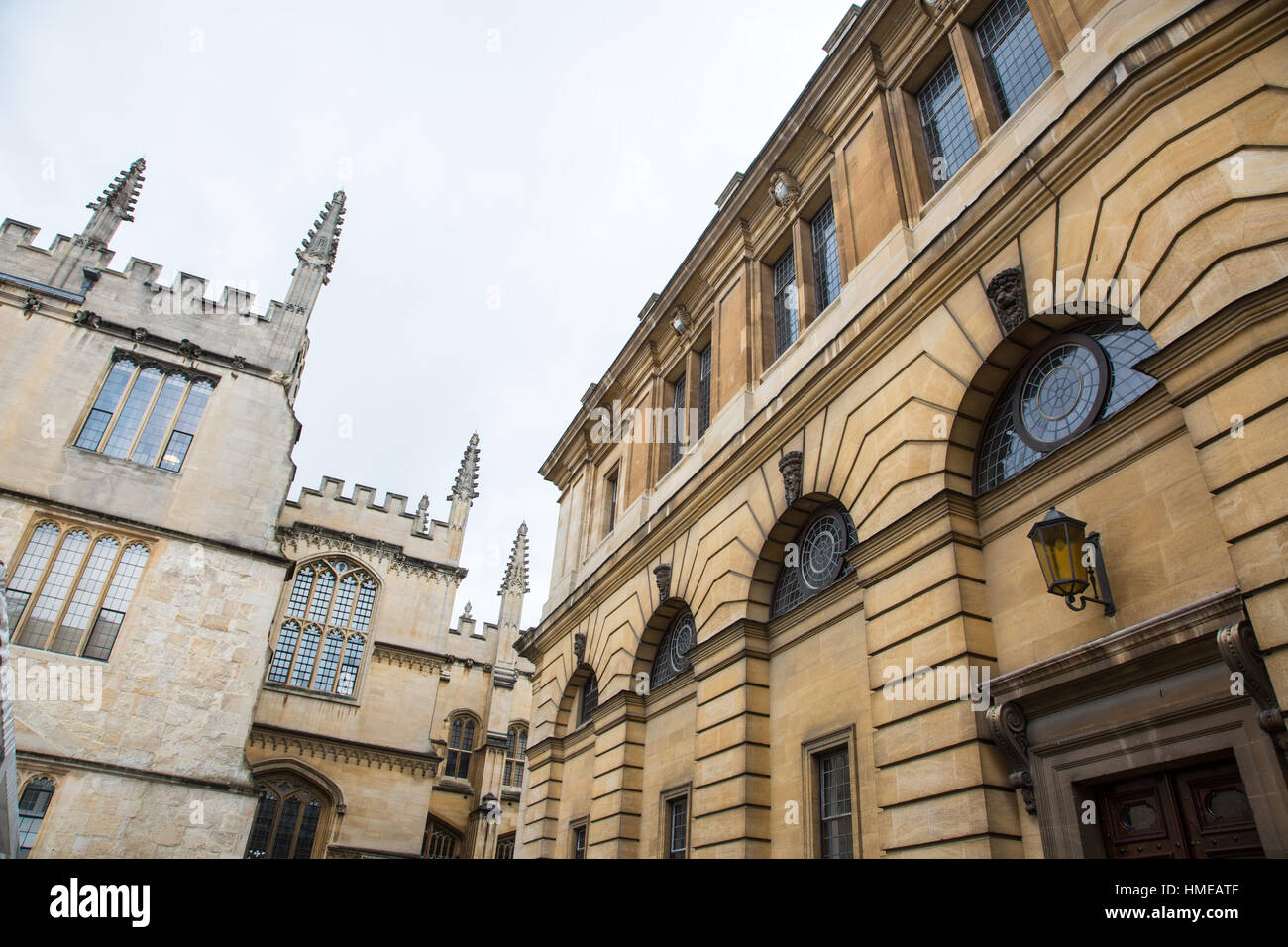 Bodleian Library exteriors Oxford University UK Banque D'Images