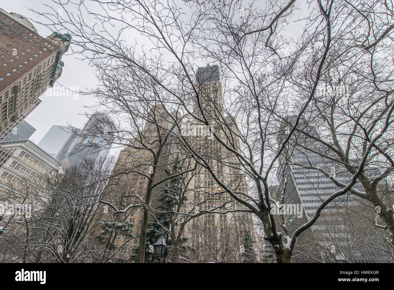 New york city manhattan Wall Street Banque D'Images