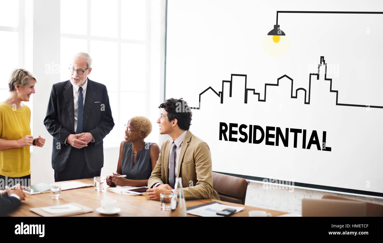 Vente Propriété et l'investissement Concept Banque D'Images