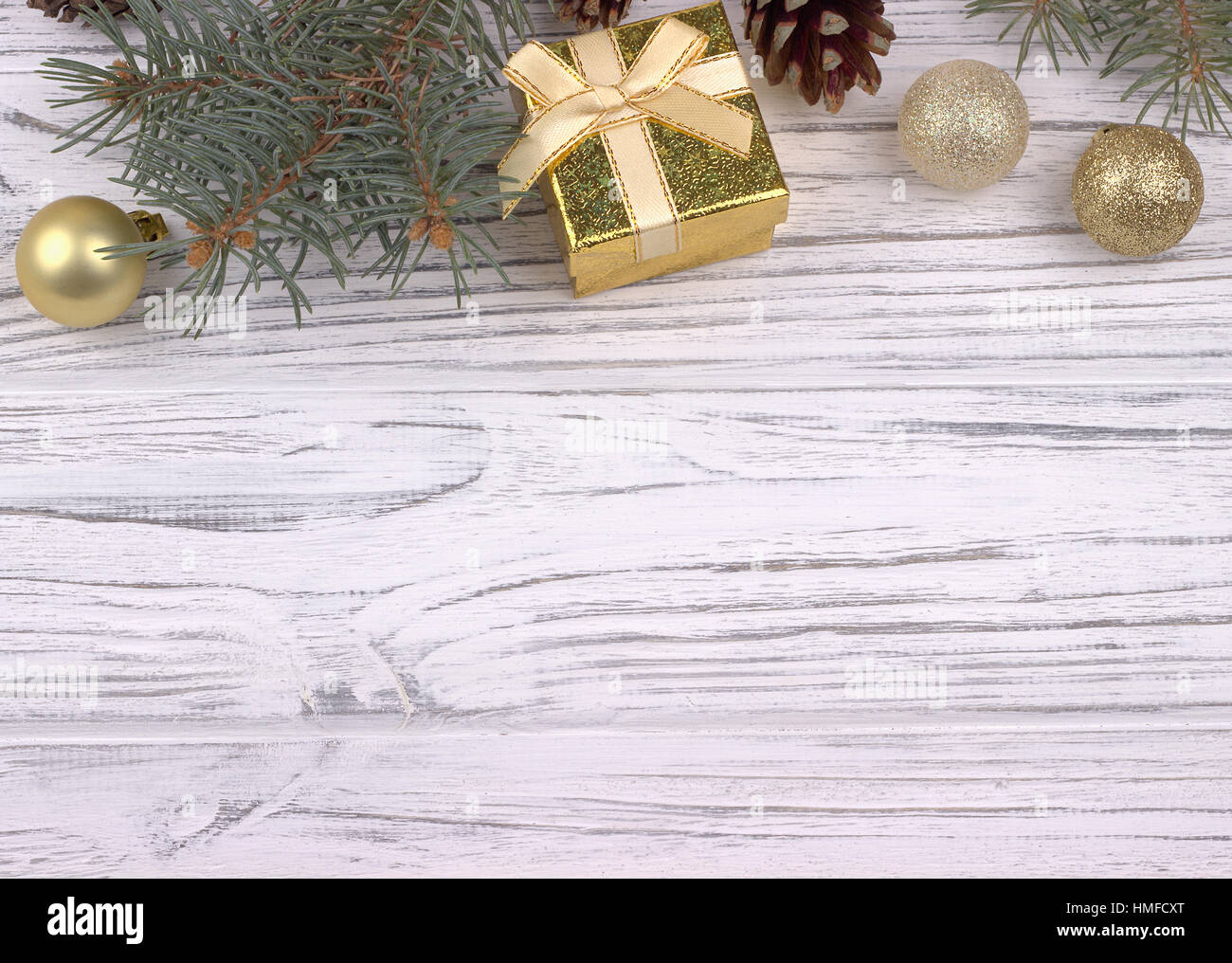 Décoration De Noël Avec De Largent Et Or Boules De Noël