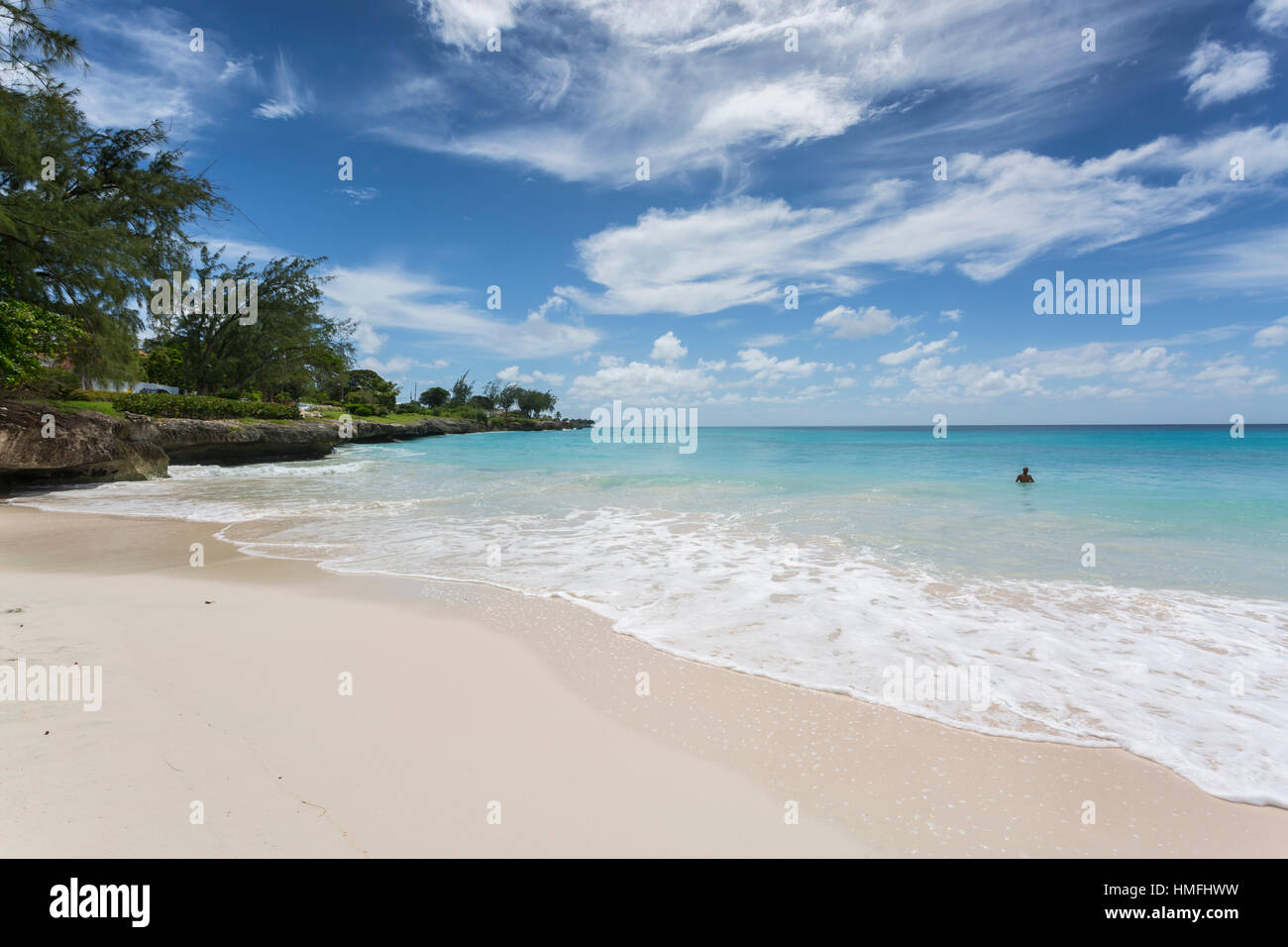 Miami Beach, Oistins, Christ Church, Barbade, Antilles, Caraïbes, Amérique Centrale Banque D'Images