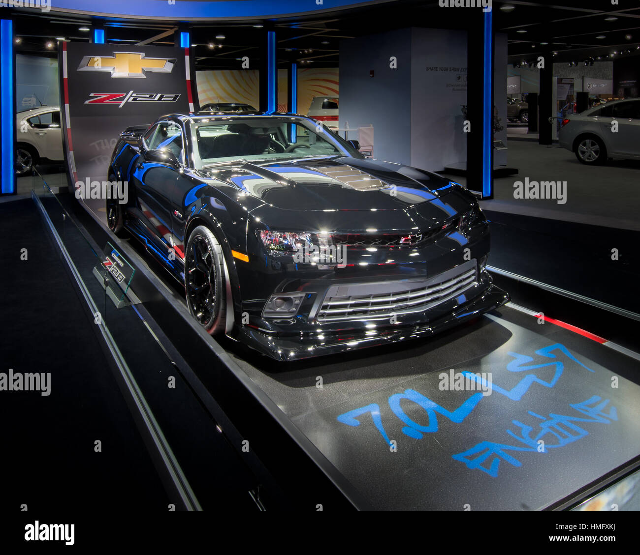 DETROIT, MI/USA - 14 janvier : UN 2014 Chevrolet Chevy Camaro) (Z28 car à l' occasion du North American International Auto Show (NAIAS) le 14 janvier  2014, dans le De Photo Stock - Alamy