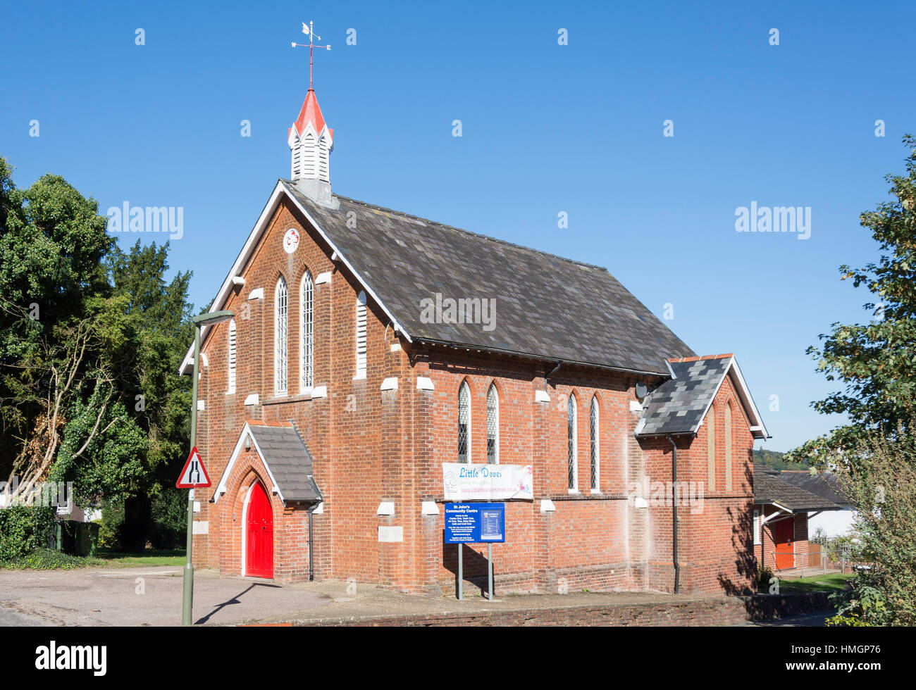 St John's Free Church & Community Centre, Furlong Road, Westcott, Surrey, Angleterre, Royaume-Uni Banque D'Images