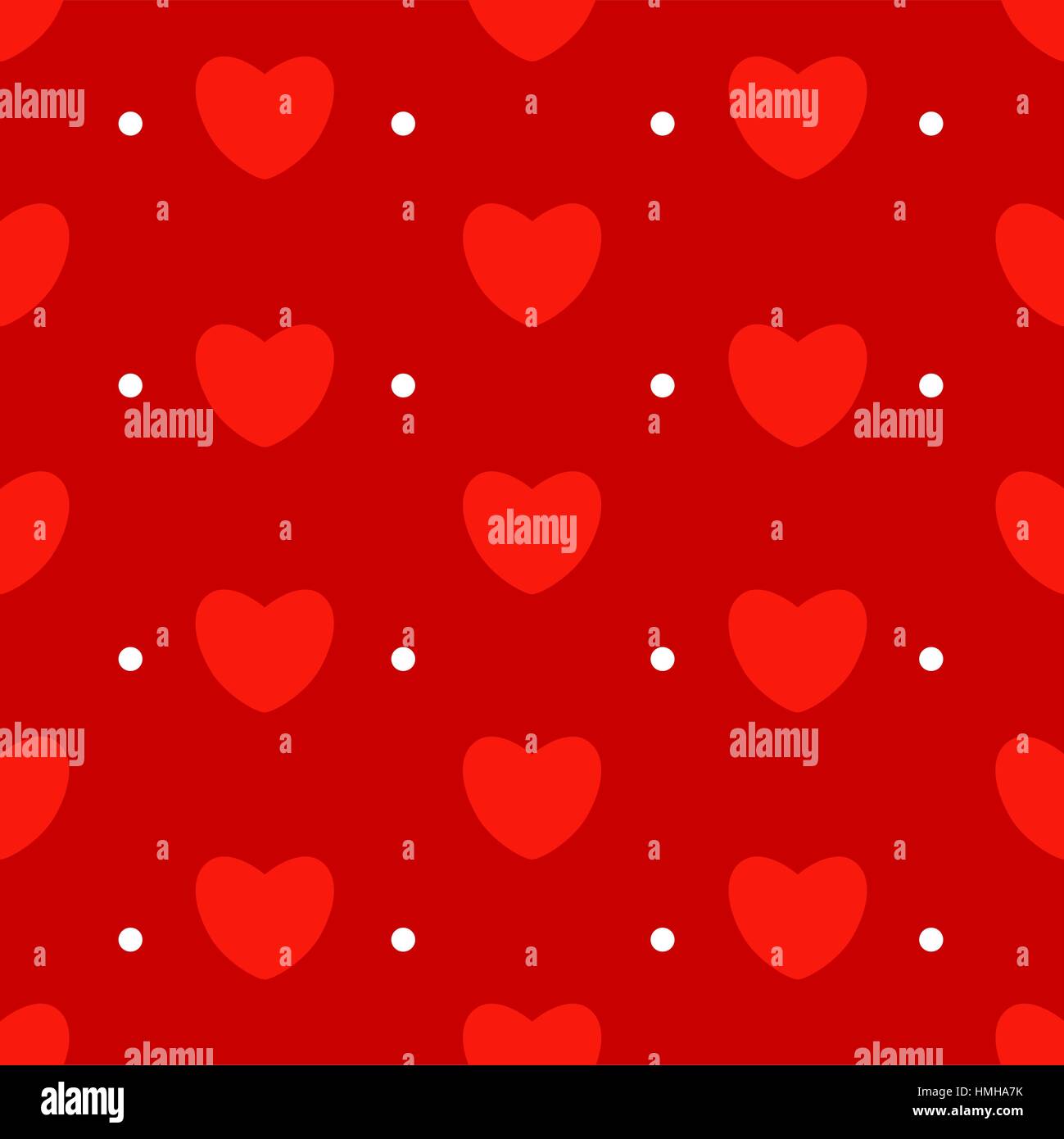 Coeur rouge seamless texture Illustration de Vecteur