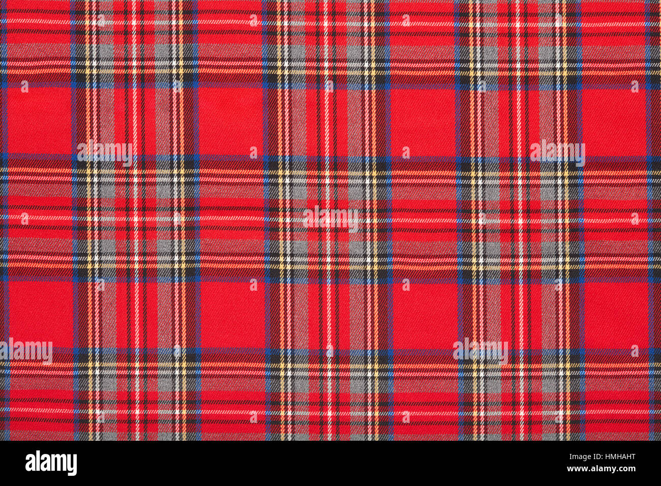 Plaid écossais à carreaux rouge, tissu texture background Banque D'Images