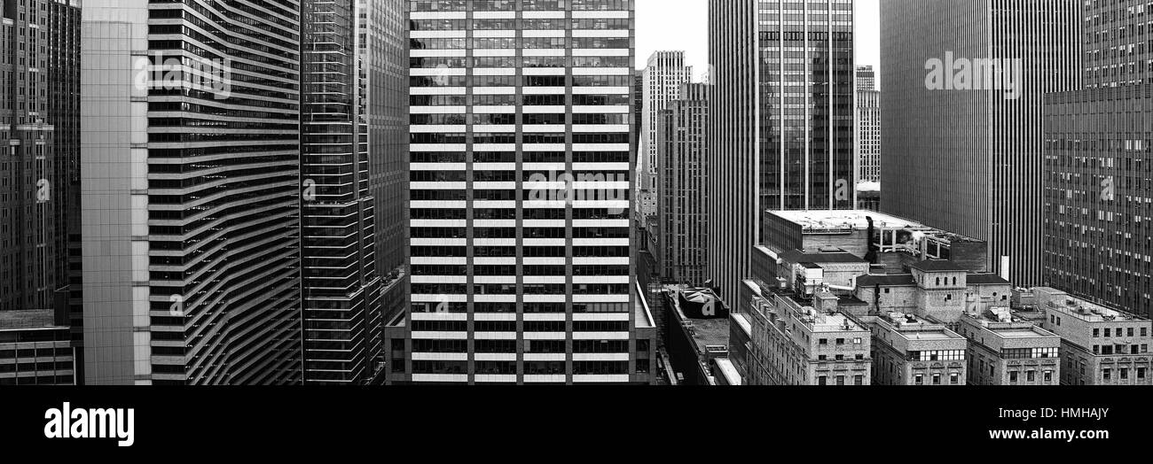 Immeubles new york city Banque d'images noir et blanc - Alamy