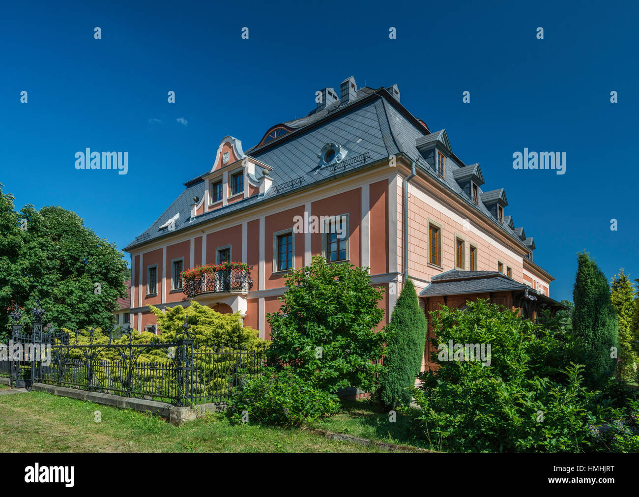 Chateau Kleppelsdorf alias Palais Princier, de style baroque, l'hôtel à Wlen, Basse Silésie, Pologne Banque D'Images