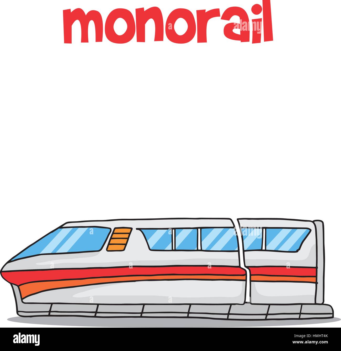 Transport de stock collection monorail Illustration de Vecteur