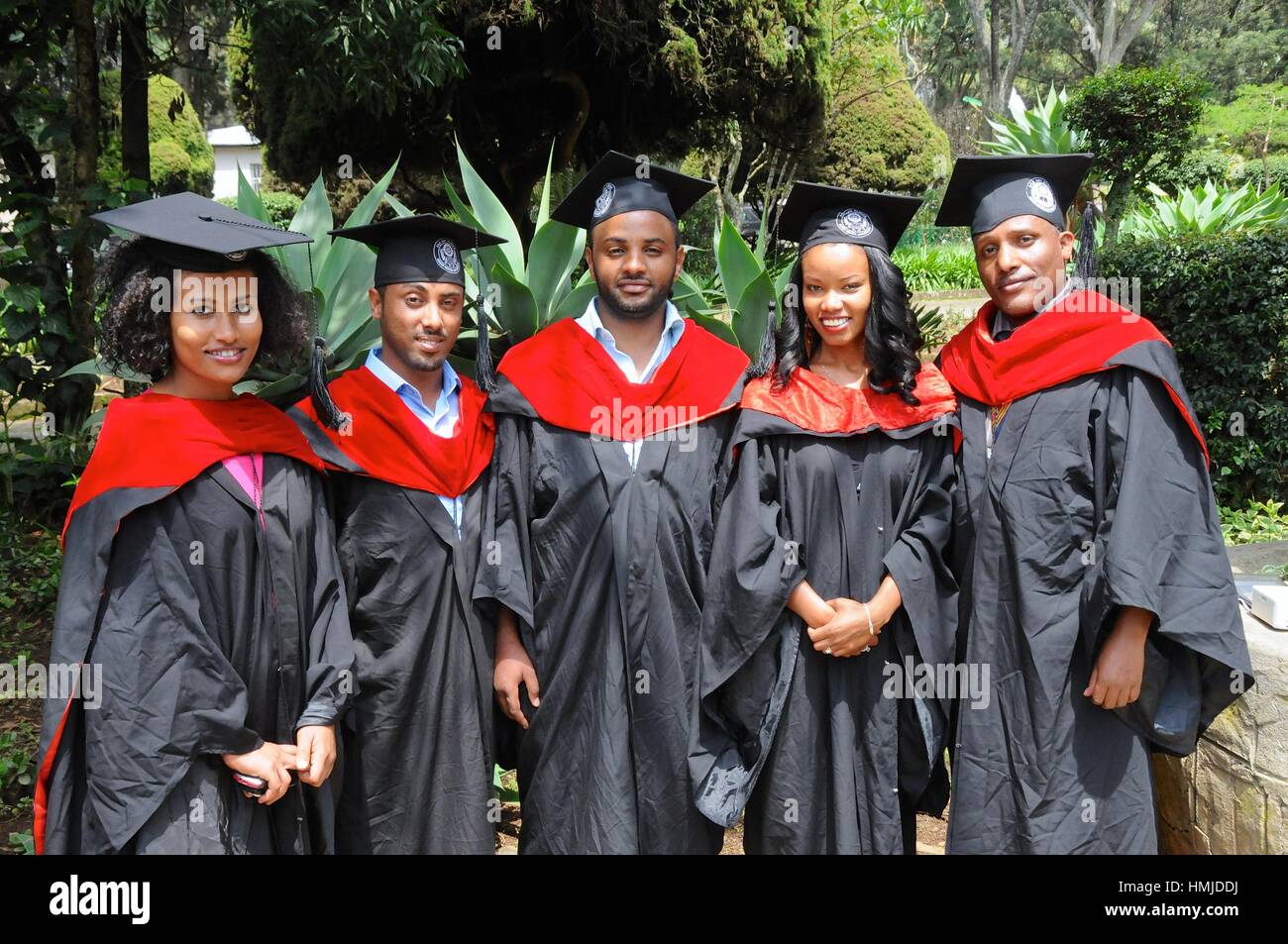 L'Éthiopie, Addis-Abeba, les étudiants qui ont obtenu leur diplôme Banque D'Images