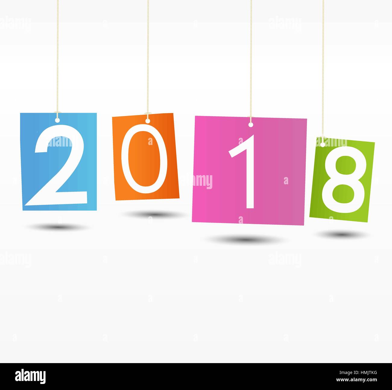Bonne Année 2018 Illustration de Vecteur