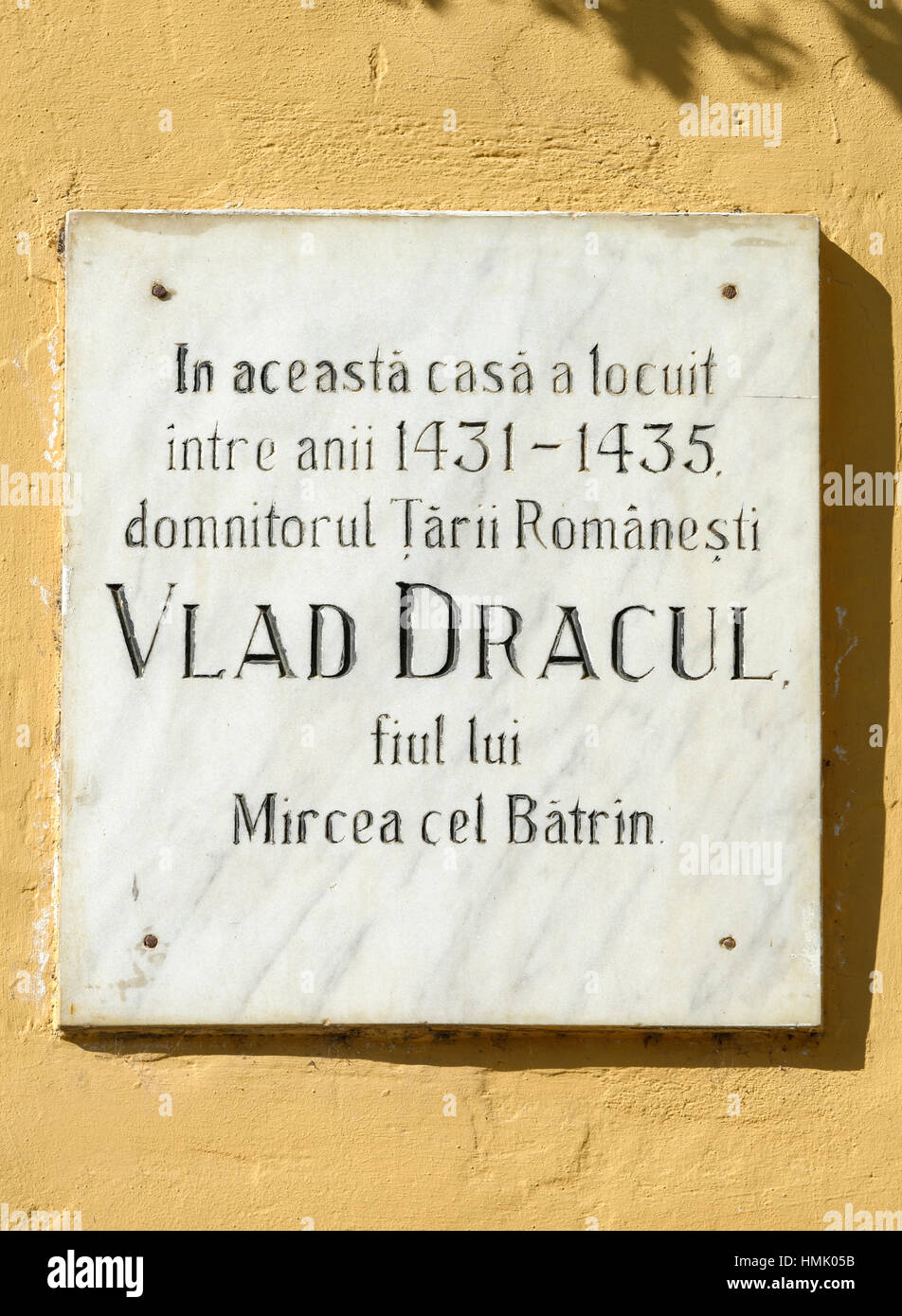 Naissance de Vlad Dracula, Vlad Tepes, citadelle, Sighișoara, Transylvanie, Roumanie Banque D'Images