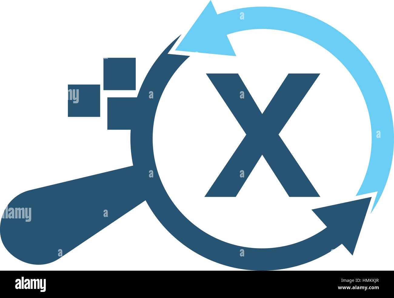 La recherche initiale X Apps Solutions Illustration de Vecteur