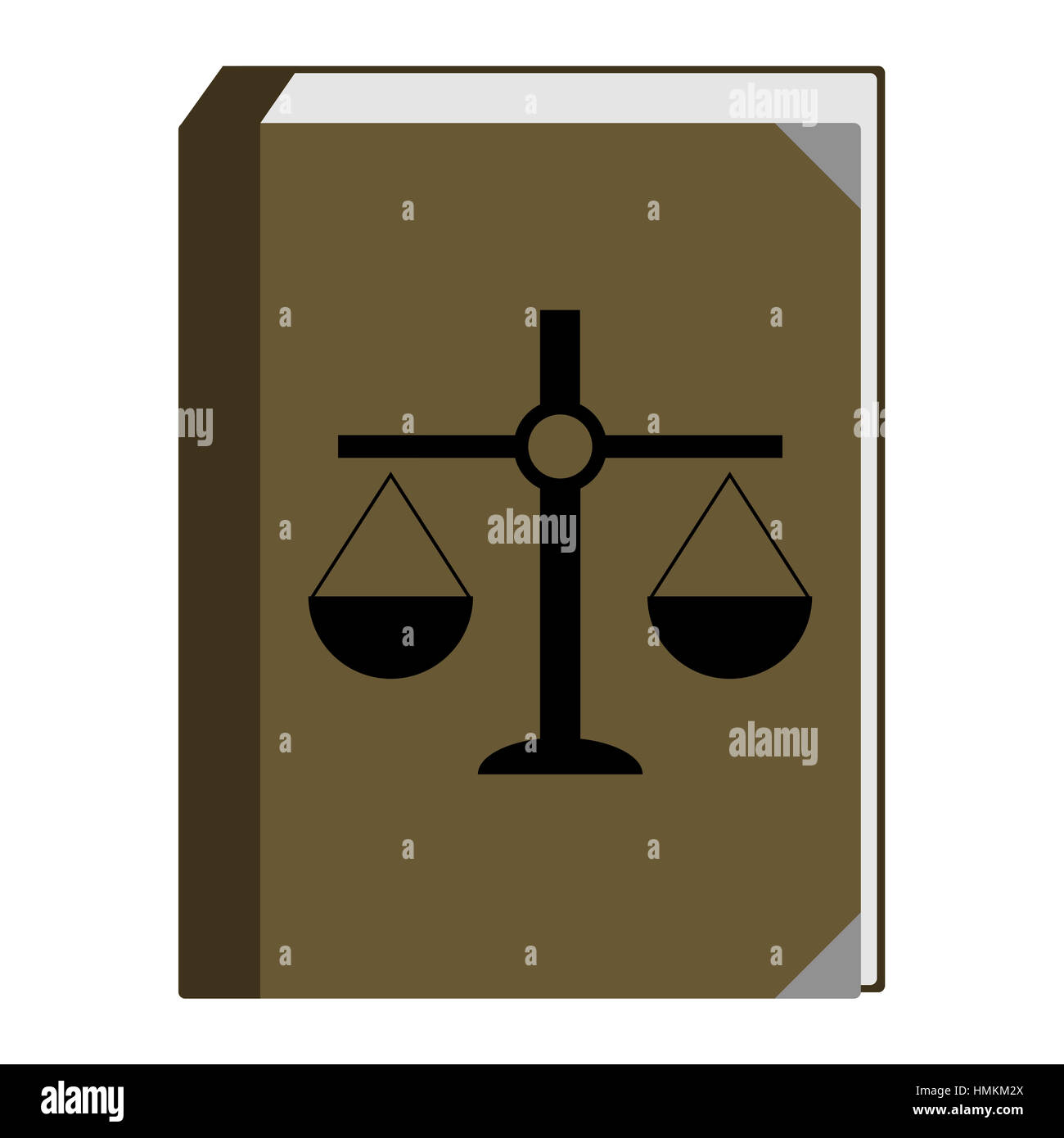Constitution du livre des lois. Gouvernement de l'autorité de la règle, vector illustration Banque D'Images