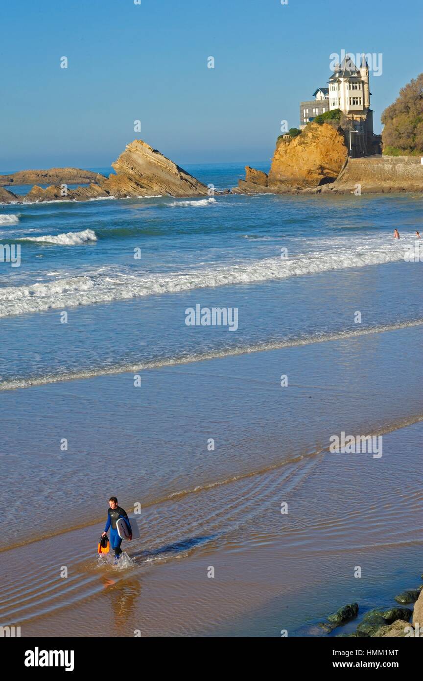 Côte Des Basques Et Plage Villa Belza Biarritz Pyrenees