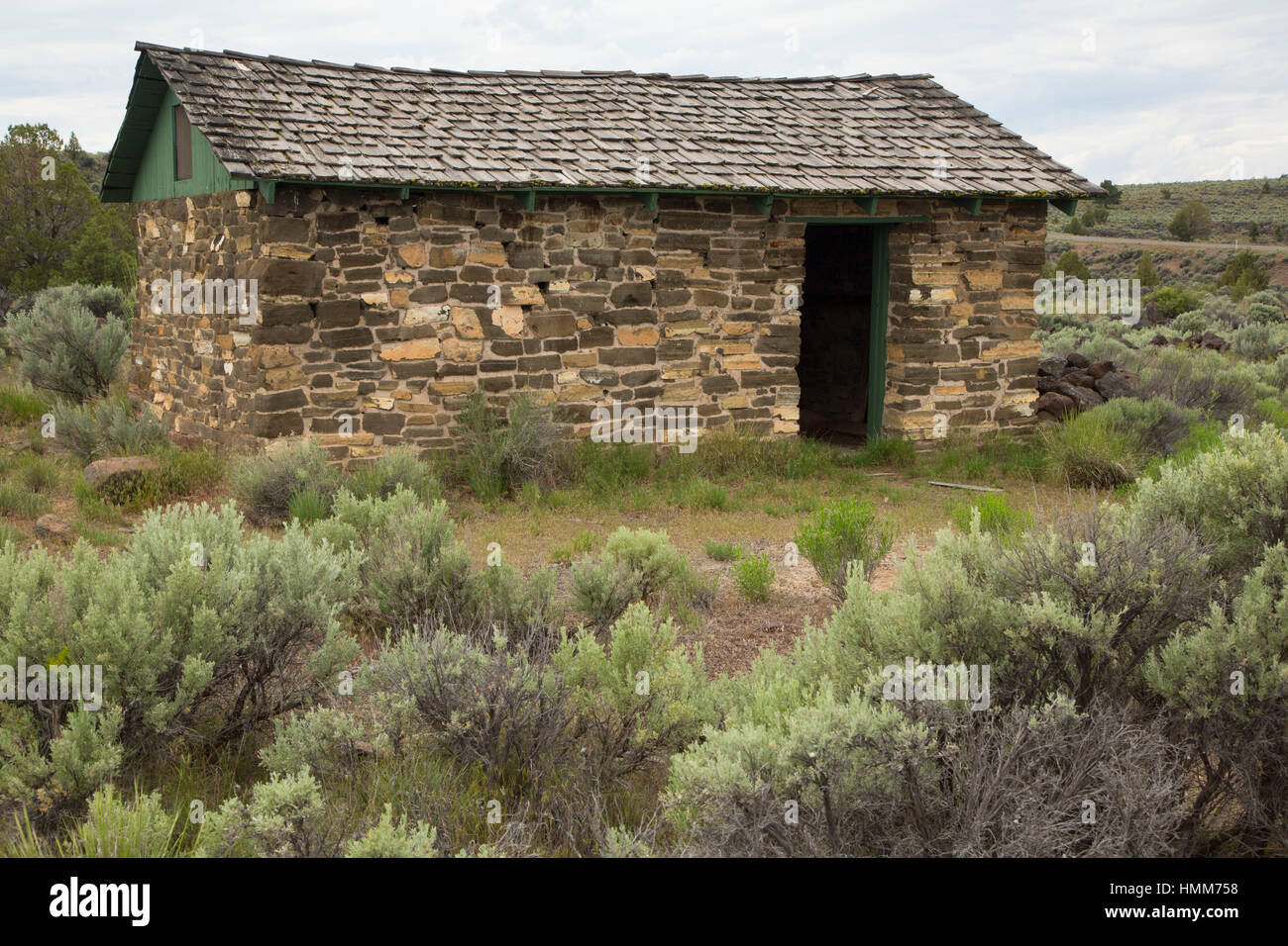 Le rock sudiste, Écart Camp Ranch, Burns District Bureau de la gestion des terres, de l'Oregon Banque D'Images