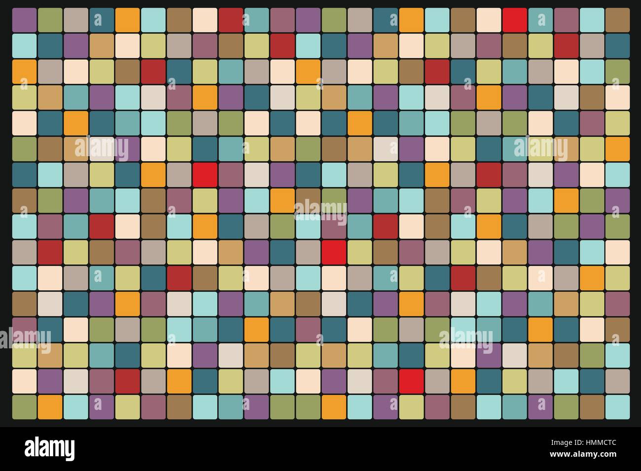 Arrière-plan de la mosaïque de carrés de couleurs Illustration de Vecteur