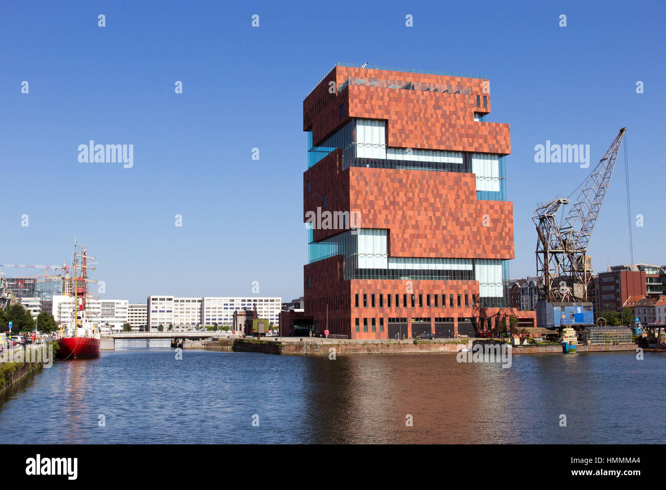 Anvers,BELGIQUE - le 9 juillet : le musée MAS à Anvers le 9 juillet 2013 à Anvers, Belgique. Ce musée est en nomination pour le Musée Européen de l'année Awa Banque D'Images