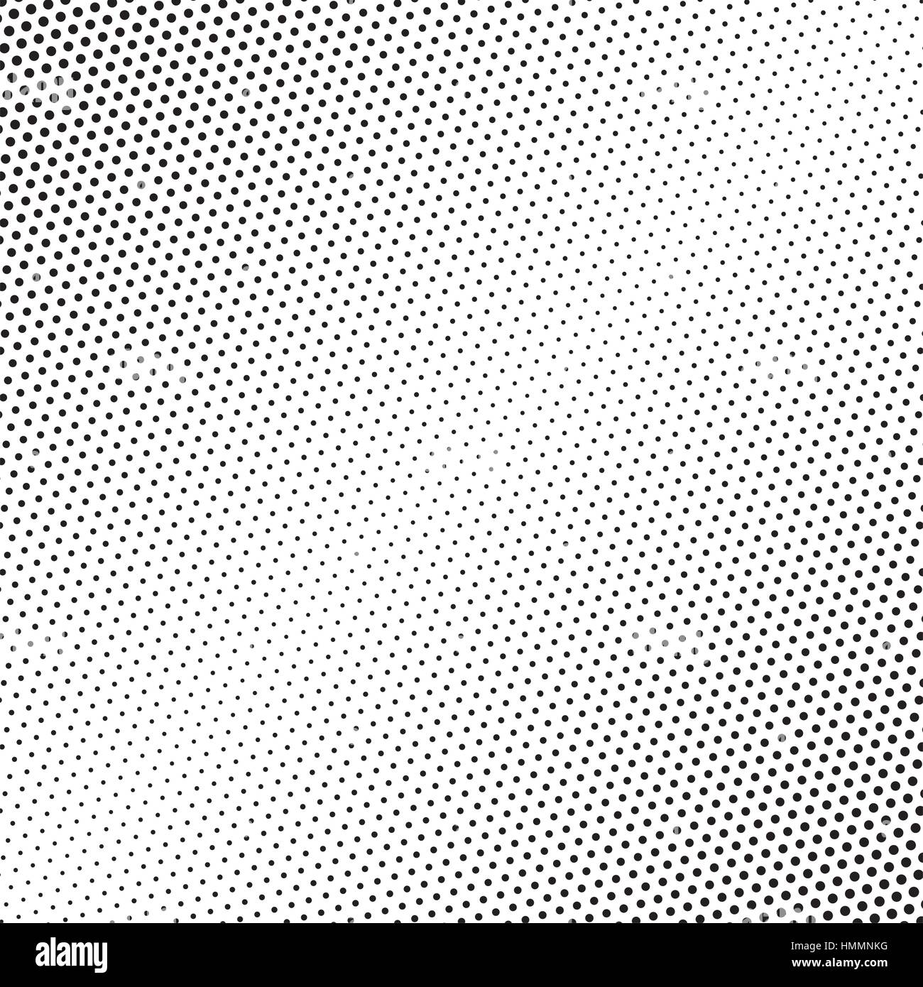 Modèle de points de trame. Diagonale pointillée background avec effet de fondu. Cercles noirs sur blanc. Vector illustration en EPS8. Illustration de Vecteur