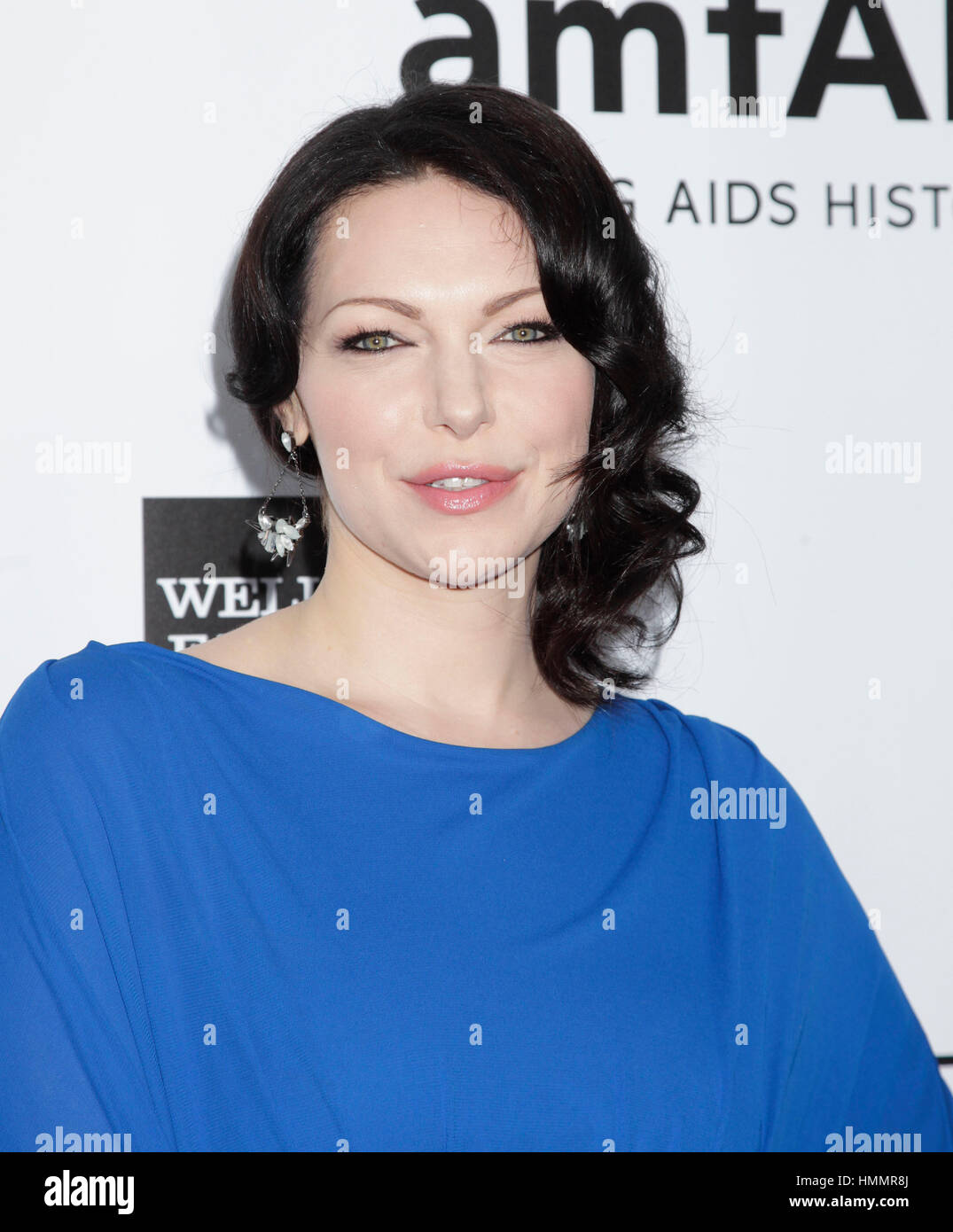 Laura Prepon arrive à l'amfAR Inspiration gala le 12 décembre 2013 à Hollywood, Californie. Photo par Francis Specker Banque D'Images