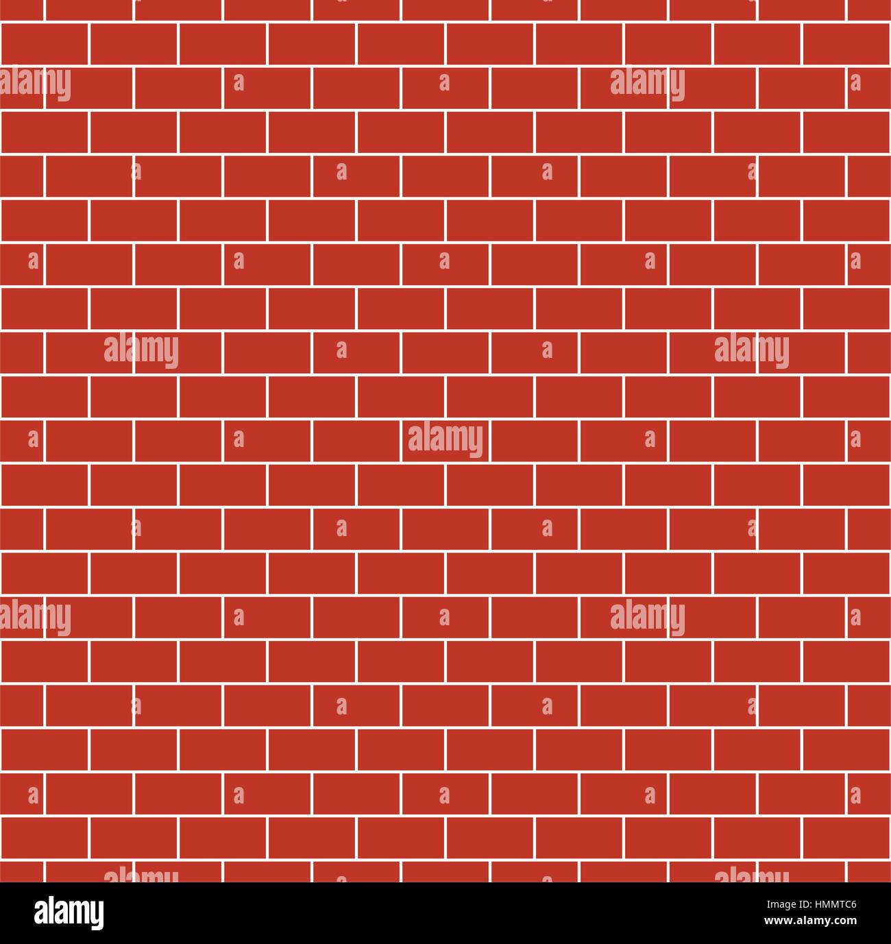 Seamless Texture mur de briques rouges Illustration de Vecteur