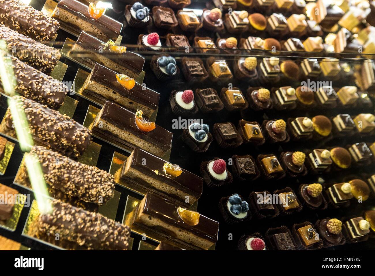 Milan, Italie. 09Th Feb 2017. Salon du Chocolat 2017 - L'événement le plus important dans le monde à propos de chocolate Crédit : Mairo Cinquetti/Alamy Live News Banque D'Images