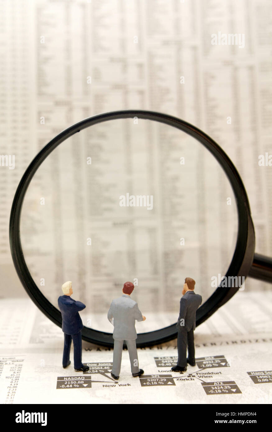 Pour les actionnaires symbolique Banque D'Images